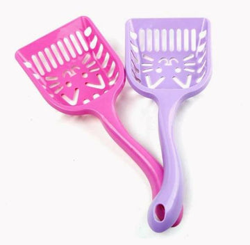 Pets Friend Flexible Cat Litter Scoop with Cat Face Pattern (Colour may vary)